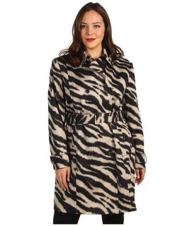 Anne Klein Plus Plus Size Zebra Print Trench Coat $269.00 Calvin Klein 