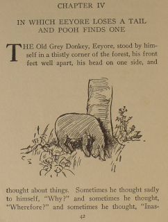   The Pooh Antique 1st Year Printing Child A A Milne Bear RARE