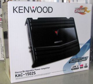 2011 New Kenwood KAC 1502s 2 Channel Car Amplifier Amp