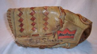 1970s Hank Aaron MacGregor Baseball Glove Braves Vintage Antique 