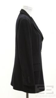ESCADA for  Black Cashmere Button Front Jacket Size 