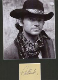 Pete Duel Alias Smith and Jones Signed Authentic Autograph Display 