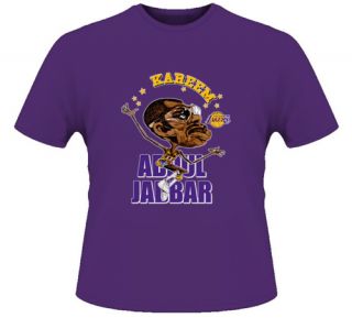 Kareem Abdul Jabbar Basketball Caricature T Shirt