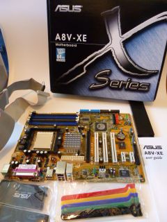 Asus A8V XE Motherboard with Original Box and Cords