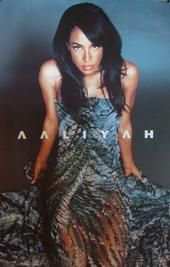 Aaliyah 23x35 Blue Dress Poster 2001