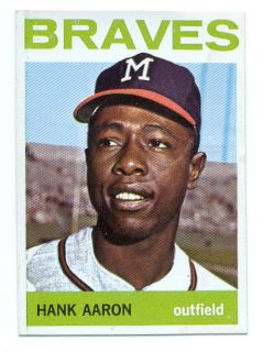 1964 Topps Hank Aaron 300 Milwaukee Braves