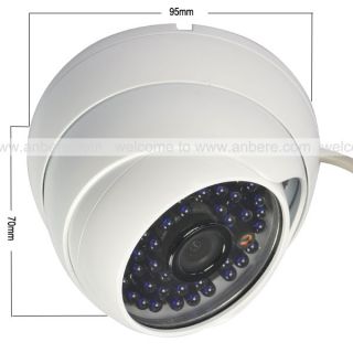 1mm Lens Wide Angle 600TVL Sony Color CCD 48pcs LED CCTV Outdoor 