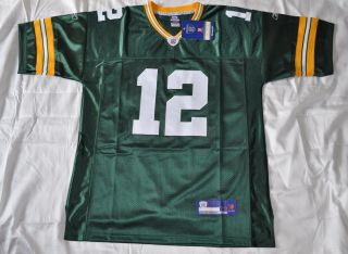Authentic Green Bay Packers 12 Aaron Rodgers Jersey Green Sewn