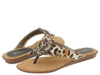 Naturalizer Abernathy Leopard Print Thong Sandal Women Size 5 5 M 