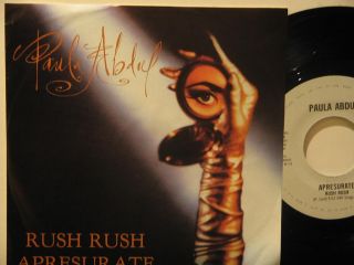 Paula Abdul Mexico 45 Rush Rush 7 Pop Picture Sleeve EMI