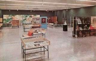 Vintage Divided postcard of EISENHOWER MUSEUM INTERIOR, ABILENE 