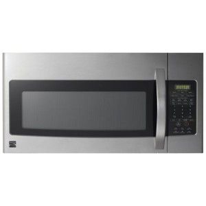 kenmore 1 9 cu ft over the range microwave oven dent