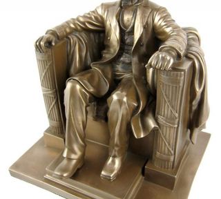 Abraham Lincoln Bronze Finished Memorial Statue Abe