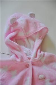 absorba bath robe with hood one size nwot