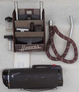 Vintage Hoover Vacuum 40s Model 50 Original Box of Accessories, Hose 