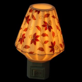   shade ceramic night light introduction with this flower folding shade