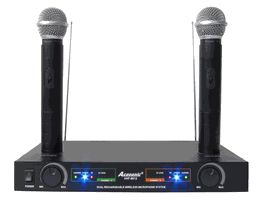    Acesonic VHF 8012 Dual Rechargeable Wireless Microphone System GIFT