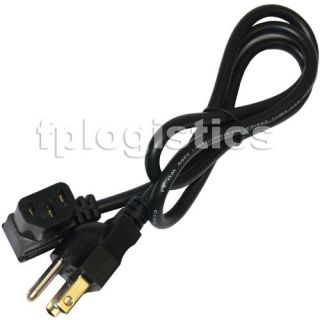 Hosa 3 ft Right Angle 90 Degree IEC PC Power Cable New