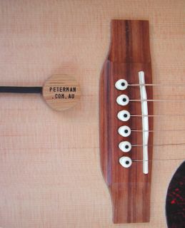   guitars or other acoustic instruments the peterman guitar pickup is a