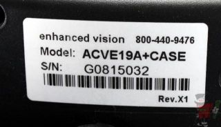 Acrobat LCD CCTV ACVE19A Enhanced Vision System w Case