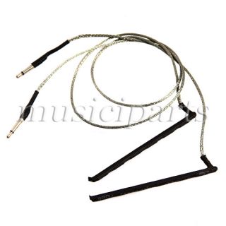 2pcs Piezo Saddle Acoustic Pickup Transducer Wire Cord