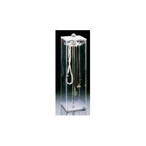 Crystal Acrylic Clear Cube Necklace Holder Organizers