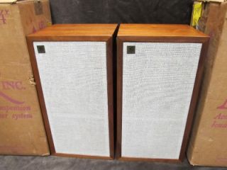 Vintage Acoustic Research AR 4X Walnut Speakers with Boxes