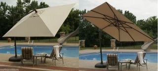   Square Patio Pool Outdoor Umbrella Olefin Acrylic Shade Cover