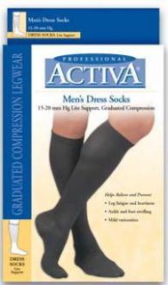 Activa Men Dress Compression Socks 15 20 mmHg Supports