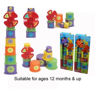   LEARNING CUPS Set of 8 Baby Toddler Nesting Activity Tower TOY New