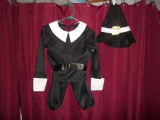 Addams Family Wednesday Pilgrim Halloween Costume Child Size 4 6 