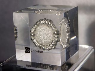 Acrylic Element Block Cobalt Display Sample