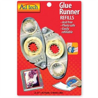 Adhesive Technologies Glue Runner Refill Permanent Bond 8 75 Yards 2 