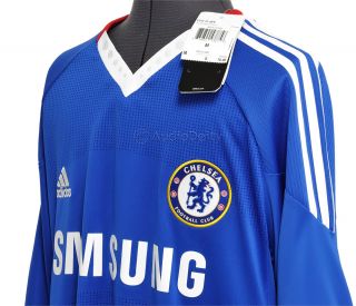 New $70 Adidas CHELSEA F.C. Mens Soccer Jersey, Blue & White 