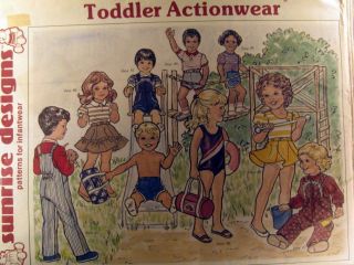   pattern toddler boy girl ACTIONWEAR swimsuits leotard shorts 1 4yr