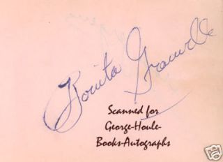 Bonita Granville Adele Jergens Whiting Autographs