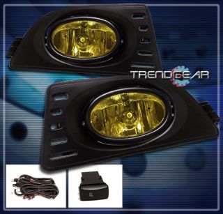 05 06 07 Acura RSX Coupe 2dr JDM Bumper Driving Yellow Fog Light Lamp 
