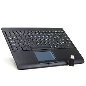 Adesso WKB 4000UB 87 Key 2 4 GHz Wireless Mini Keyboard w Touchpad 