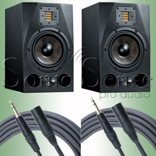 ADAM A7X A7 Studio Monitor Pair w Mogami Gold Cables FREE Extended 