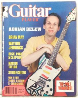 Guitar Player Magazine Adrian Belew Brian May Waylon Jennings Beck 