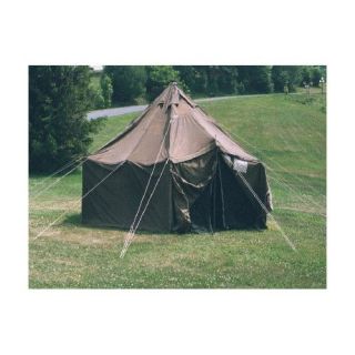 US Army GP Small Canvas Tent with Metal Adjustable Poles