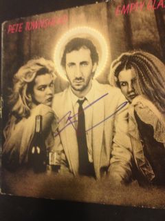 Pete Townshend Empty Glass The Who Signed LP Album