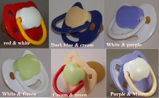 Choice of Colours Adult Baby Pacifier Dummy Soother NUK 5 or NUK 4 