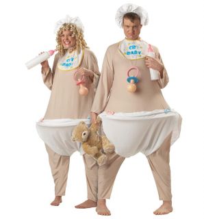 Adult Men Funny Cry Baby Halloween Couple Costume