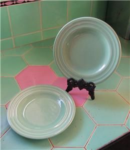 coors china co green ceramic plates vintage 1930s