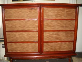   Piece RCA Stereo Console 1959 with Satellite Speaker All Tubes