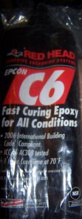 Red Head Epcon C6 Acrylic Adhesive Anchoring Epoxy