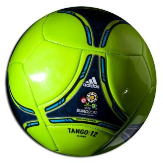 adidas Euro 2012 Tango 12 Glider Ball Slime Dark Indigo Size 5