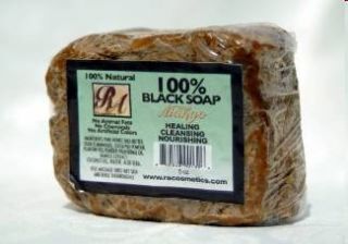 Raw African Black Soap w/ Mango Scent Shea Butter Aloe Vera RA 
