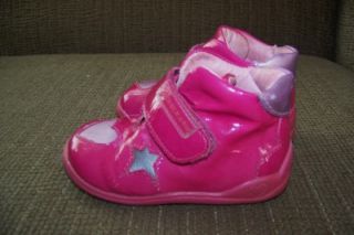 euc agatha ruiz de la prada infant girl pink heart star shoes boots 